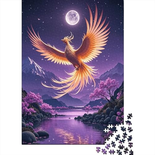 1000 Teile Phönix Puzzle Für Erwachsene Und Kinder Holzpuzzle Familien Spiel Phönix Traumreich Puzzle Wohndekoration Geschenk Zum Geburtstag 1000pcs (75x50cm) von EMYXPAQM