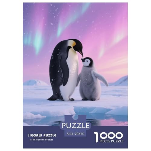 1000 Teile Pinguin Puzzle Für Erwachsene Und Kinder Geschicklichkeitsspiel Pinguin Mutter Baby Puzzles Aus Karton Wohndekoration Geschenkideen 70x50cm/1000pcs 1000 Teile Pinguin Puzzle Für Erwachsene Und Kinder Geschicklichkeitsspiel Pinguin Mutter Baby Puzzles Aus Karton Wohndekoration Geschenkideen 70x50cm/1000pcs von EMYXPAQM