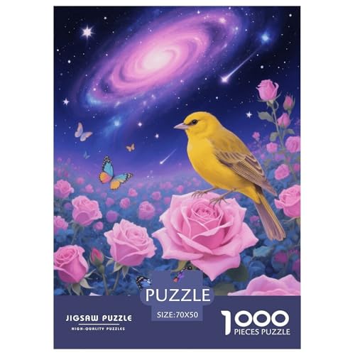 1000 Teile Pirol Puzzle – Für Erwachsene, Herausforderndes Knobelspiel, Sternenlicht Rose Puzzles, Dekoration, Geschenkideen 70x50cm/1000pcs 1000 Teile Pirol Puzzle – Für Erwachsene, Herausforderndes Knobelspiel, Sternenlicht Rose Puzzles, Dekoration, Geschenkideen 70x50cm/1000pcs von EMYXPAQM