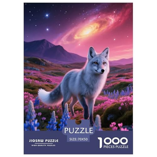 1000 Teile Polarfuchs Puzzle – Für Erwachsene, Familienfreundlicher Denkspaß, Tundra Blumenmeer Puzzle, Wohnkultur, Geschenk Für Kinder 70x50cm/1000pcs 1000 Teile Polarfuchs Puzzle – Für Erwachsene, Familienfreundlicher Denkspaß, Tundra Blumenmeer Puzzle, Wohnkultur, Geschenk Für Kinder 70x50cm/1000pcs von EMYXPAQM