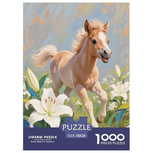 1000 Teile Pony Puzzle – Für Erwachsene, Familienspaß & Gemeinsames Spiel, Lilienblumen Puzzle, Dekoration, Geschenk Für Kinder 38x26cm/1000pcs 1000 Teile Pony Puzzle – Für Erwachsene, Familienspaß & Gemeinsames Spiel, Lilienblumen Puzzle, Dekoration, Geschenk Für Kinder 38x26cm/1000pcs von EMYXPAQM