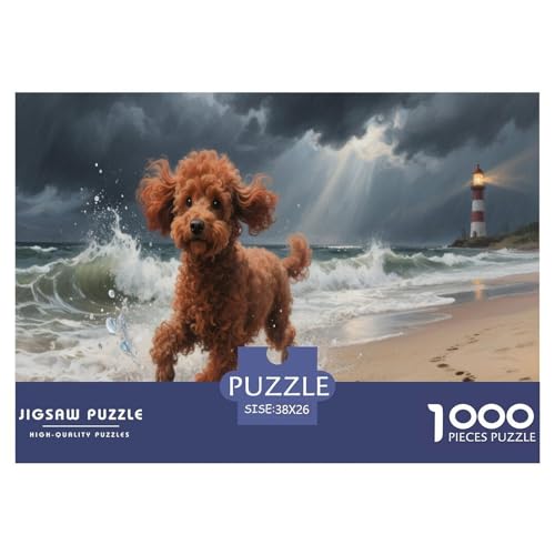 1000 Teile Pudel Puzzle Für Erwachsene Und Kinder Familien Spiel Puzzle Aus Karton Wohndekoration Unique Gift 38x26cm/1000pcs von EMYXPAQM
