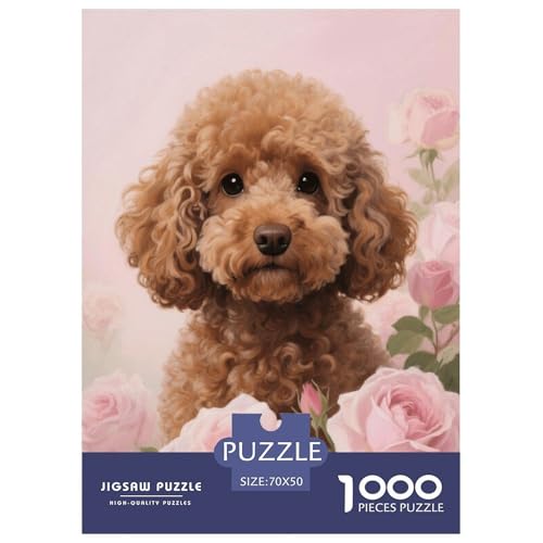 1000 Teile Pudel Puzzle Für Erwachsene Und Kinder Geschicklichkeitsspiel Pudel Blumen Puzzle Aus Karton Wohndekoration Geschenk Zu Weihnachten 70x50cm/1000pcs 1000 Teile Pudel Puzzle Für Erwachsene Und Kinder Geschicklichkeitsspiel Pudel Blumen Puzzle Aus Karton Wohndekoration Geschenk Zu Weihnachten 70x50cm/1000pcs von EMYXPAQM