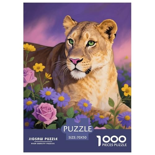 1000 Teile Puma Puzzle – Für Erwachsene, Herausforderndes Knobelspiel, Dreamy Daisy Garten Puzzles, Wohnkultur, Geschenk Zum Geburtstag 70x50cm/1000pcs von EMYXPAQM