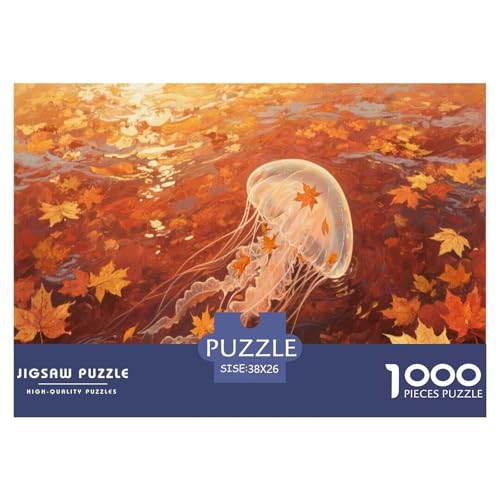 1000 Teile Qualle Puzzle Für Erwachsene Und Kinder Familien Spiel Puzzles Aus Karton Wohndekoration Geschenkideen 38x26cm/1000pcs 1000 Teile Qualle Puzzle Für Erwachsene Und Kinder Familien Spiel Puzzles Aus Karton Wohndekoration Geschenkideen 38x26cm/1000pcs von EMYXPAQM