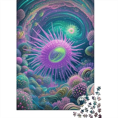 1000 Teile Radiolar Puzzle Für Erwachsene Und Kinder Holzpuzzle Familien Spiel Mystisches Ozeanradiolar Puzzle Wohndekoration Einzigartiges Geschenk 1000pcs (75x50cm) von EMYXPAQM