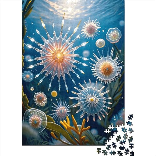 1000 Teile Radiolar Puzzle Für Erwachsene Und Kinder Holzpuzzle Familien Spiel Ozeanradiolar Puzzles Wohndekoration Geschenkideen 1000pcs (75x50cm) von EMYXPAQM