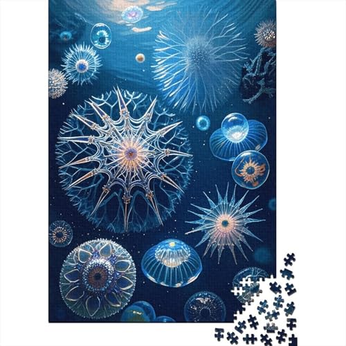 1000 Teile Radiolars Puzzle Für Erwachsene Und Kinder Holzpuzzle Familien Spiel Geformte Radiolarien Puzzle Wohndekoration Unique Gift 1000pcs (75x50cm) von EMYXPAQM