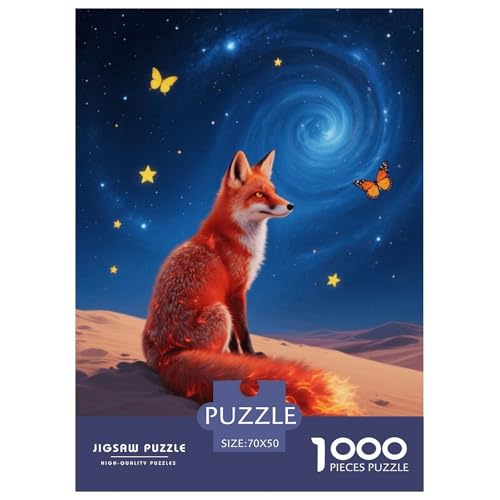 1000 Teile Red Fuchs Puzzle Für Erwachsene Und Kinder Herausforderung Spiel Red Fuchsnebel Desert Puzzles Aus Karton Wohndekoration Geschenkideen 70x50cm/1000pcs von EMYXPAQM
