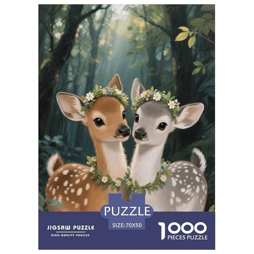 1000 Teile Rehkitze Puzzle Für Erwachsene Und Kinder Geschicklichkeitsspiel Zwei Rehkitze Puzzle Aus Karton Wohndekoration Geschenk Zu Weihnachten 70x50cm/1000pcs 1000 Teile Rehkitze Puzzle Für Erwachsene Und Kinder Geschicklichkeitsspiel Zwei Rehkitze Puzzle Aus Karton Wohndekoration Geschenk Zu Weihnachten 70x50cm/1000pcs von EMYXPAQM