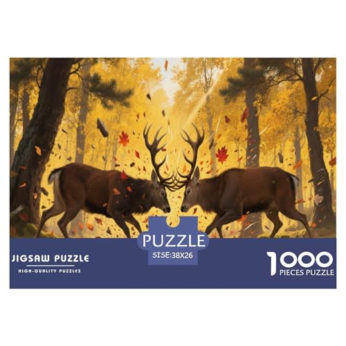1000 Teile Rentier Puzzle Für Erwachsene Und Kinder Familien Spiel Puzzles Aus Karton Wohndekoration Geschenk Zum Geburtstag 38x26cm/1000pcs 1000 Teile Rentier Puzzle Für Erwachsene Und Kinder Familien Spiel Puzzles Aus Karton Wohndekoration Geschenk Zum Geburtstag 38x26cm/1000pcs von EMYXPAQM