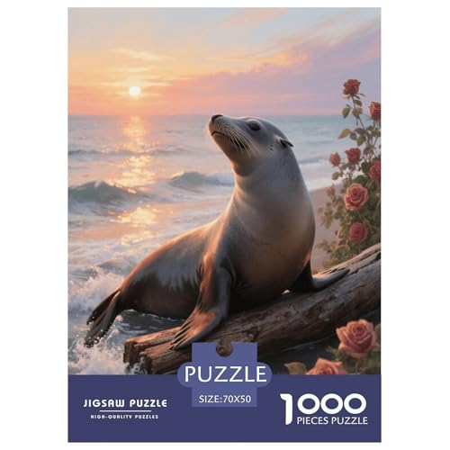 1000 Teile Robbe Puzzle Für Erwachsene Und Kinder Geschicklichkeitsspiel Robbe Sonnenuntergang Puzzles Aus Karton Wohndekoration Geschenk Zum Geburtstag 70x50cm/1000pcs 1000 Teile Robbe Puzzle Für Erwachsene Und Kinder Geschicklichkeitsspiel Robbe Sonnenuntergang Puzzles Aus Karton Wohndekoration Geschenk Zum Geburtstag 70x50cm/1000pcs von EMYXPAQM