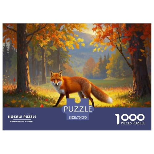1000 Teile Rotfuchs Puzzle Für Erwachsene Und Kinder Geduldspiel Puzzle Aus Karton Wohndekoration Geschenk Zum Geburtstag 70x50cm/1000pcs 1000 Teile Rotfuchs Puzzle Für Erwachsene Und Kinder Geduldspiel Puzzle Aus Karton Wohndekoration Geschenk Zum Geburtstag 70x50cm/1000pcs von EMYXPAQM