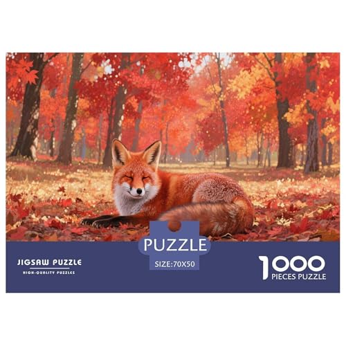 1000 Teile Rotfuchs Puzzle Für Erwachsene Und Kinder Geduldspiel Puzzle Aus Karton Wohndekoration Geschenkideen 70x50cm/1000pcs 1000 Teile Rotfuchs Puzzle Für Erwachsene Und Kinder Geduldspiel Puzzle Aus Karton Wohndekoration Geschenkideen 70x50cm/1000pcs von EMYXPAQM