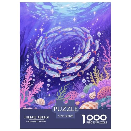 1000 Teile Sardine Puzzle Für Erwachsene Und Kinder Herausforderung Spiel Sardinen Schule Wirbel Puzzle Aus Karton Wohndekoration Geschenk Zu Weihnachten 38x26cm/1000pcs 1000 Teile Sardine Puzzle Für Erwachsene Und Kinder Herausforderung Spiel Sardinen Schule Wirbel Puzzle Aus Karton Wohndekoration Geschenk Zu Weihnachten 38x26cm/1000pcs von EMYXPAQM