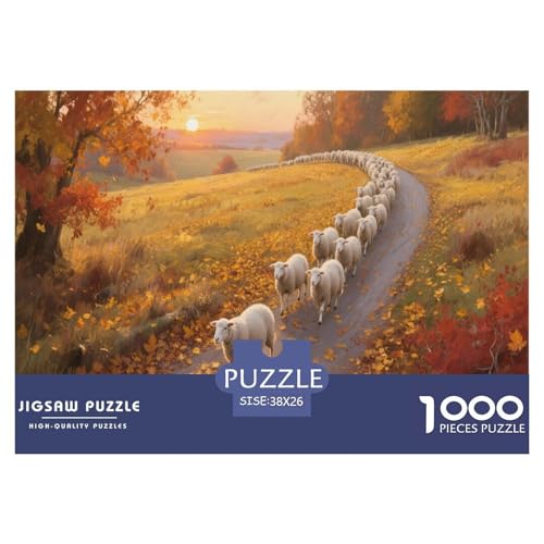 1000 Teile Schaf Puzzle Für Erwachsene Und Kinder Geduldspiel Puzzle Aus Karton Wohndekoration Unique Gift 38x26cm/1000pcs 1000 Teile Schaf Puzzle Für Erwachsene Und Kinder Geduldspiel Puzzle Aus Karton Wohndekoration Unique Gift 38x26cm/1000pcs von EMYXPAQM