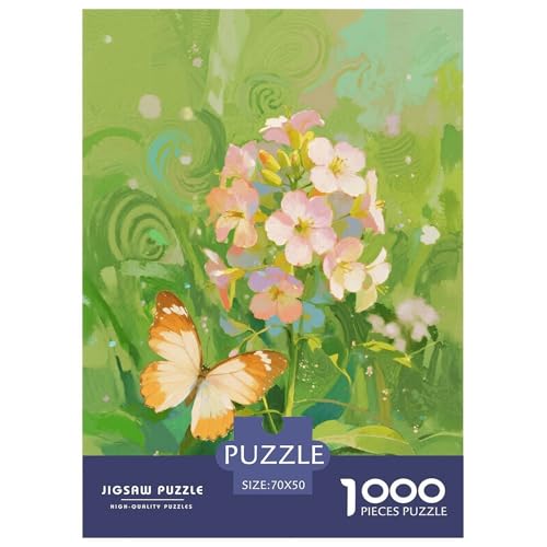 1000 Teile Schmetterling Puzzle Für Erwachsene Und Kinder Geschicklichkeitsspiel Schmetterling Blumen Puzzles Aus Karton Wohndekoration Unique Gift 70x50cm/1000pcs 1000 Teile Schmetterling Puzzle Für Erwachsene Und Kinder Geschicklichkeitsspiel Schmetterling Blumen Puzzles Aus Karton Wohndekoration Unique Gift 70x50cm/1000pcs von EMYXPAQM