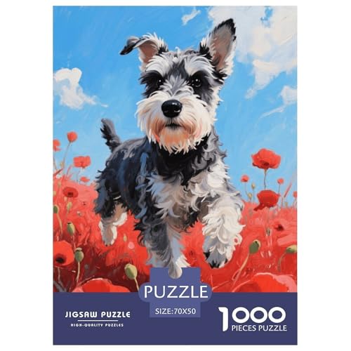 1000 Teile Schnauzer Puzzle Für Erwachsene Und Kinder Geschicklichkeitsspiel Schnauzer Blumen Puzzles Aus Karton Wohndekoration Geschenk Zum Geburtstag 70x50cm/1000pcs 1000 Teile Schnauzer Puzzle Für Erwachsene Und Kinder Geschicklichkeitsspiel Schnauzer Blumen Puzzles Aus Karton Wohndekoration Geschenk Zum Geburtstag 70x50cm/1000pcs von EMYXPAQM