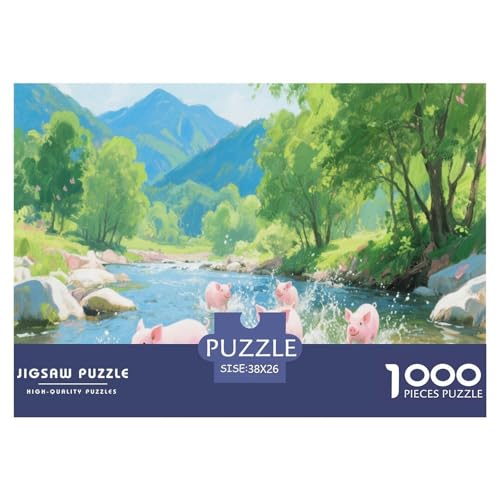 1000 Teile Schwein Puzzle Für Erwachsene Und Kinder Pädagogisches Spiel Puzzle Aus Karton Wohndekoration Geschenkideen 38x26cm/1000pcs 1000 Teile Schwein Puzzle Für Erwachsene Und Kinder Pädagogisches Spiel Puzzle Aus Karton Wohndekoration Geschenkideen 38x26cm/1000pcs von EMYXPAQM