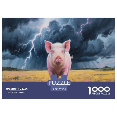 1000 Teile Schwein Puzzle Für Erwachsene Und Kinder Pädagogisches Spiel Puzzles Aus Karton Wohndekoration Geschenk Für Erwachsene 70x50cm/1000pcs 1000 Teile Schwein Puzzle Für Erwachsene Und Kinder Pädagogisches Spiel Puzzles Aus Karton Wohndekoration Geschenk Für Erwachsene 70x50cm/1000pcs von EMYXPAQM