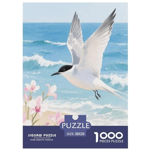 1000 Teile SeaVogel Puzzle Für Erwachsene Und Kinder Geschicklichkeitsspiel Seevogel Strand Puzzle Aus Karton Wohndekoration Geschenk Zu Weihnachten 38x26cm/1000pcs von EMYXPAQM