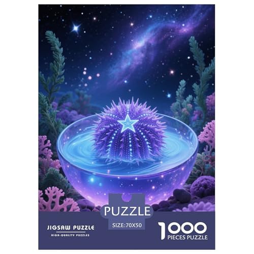 1000 Teile Seeigel Puzzle Für Erwachsene Und Kinder Geschicklichkeitsspiel Seeigel Sternenhimmel Puzzles Aus Karton Wohndekoration Einzigartiges Geschenk 70x50cm/1000pcs 1000 Teile Seeigel Puzzle Für Erwachsene Und Kinder Geschicklichkeitsspiel Seeigel Sternenhimmel Puzzles Aus Karton Wohndekoration Einzigartiges Geschenk 70x50cm/1000pcs von EMYXPAQM
