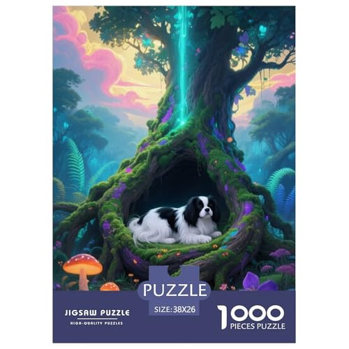 1000 Teile Shih Tzu Puzzle – Für Erwachsene, Familienspaß & Lernspielzeug, Hund Großer Baum Puzzles, Wohnkultur, Geschenk Zum Geburtstag 38x26cm/1000pcs von EMYXPAQM