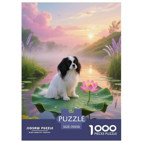 1000 Teile Shih Tzu Puzzle – Für Erwachsene, Familienspaß & Lernspielzeug, Hund Morgenlicht Puzzles, Dekoration, Einzigartiges Geschenk 70x50cm/1000pcs von EMYXPAQM