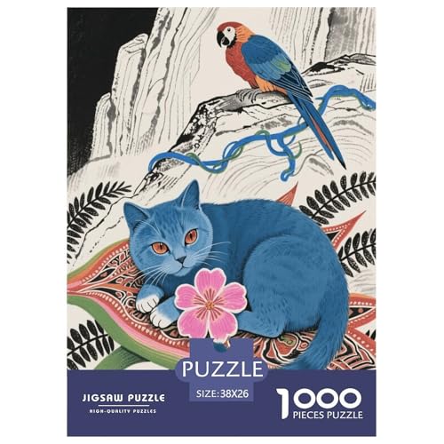 1000 Teile Shorthair Katze Puzzle Für Erwachsene Und Kinder Entspannung Spiel Kurzhaar Papagei Puzzles Aus Karton Wohndekoration Geschenk Für Erwachsene 38x26cm/1000pcs 1000 Teile Shorthair Katze Puzzle Für Erwachsene Und Kinder Entspannung Spiel Kurzhaar Papagei Puzzles Aus Karton Wohndekoration Geschenk Für Erwachsene 38x26cm/1000pcs von EMYXPAQM