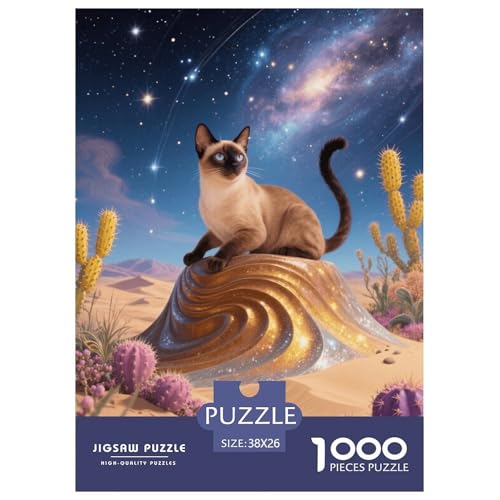 1000 Teile Siam Puzzle Für Erwachsene Und Kinder Geschicklichkeitsspiel Siam Wüste Kaktus Puzzle Aus Karton Wohndekoration Unique Gift 38x26cm/1000pcs von EMYXPAQM