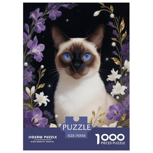 1000 Teile Siam Puzzle Für Jugendliche Und Erwachsene Pädagogisches Spiel Siam Blüten Puzzles Aus Karton Wohndekoration Unique Gift 70x50cm/1000pcs von EMYXPAQM