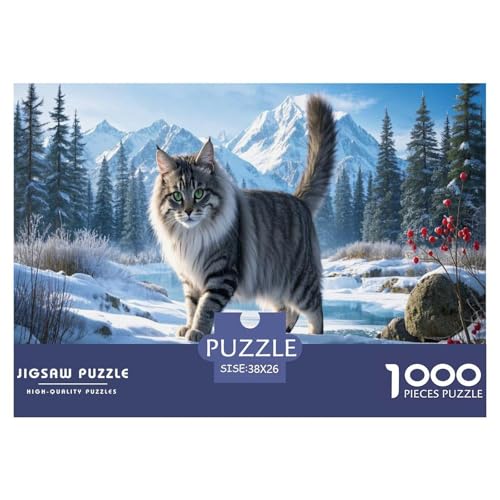 1000 Teile Sibirische Katze Puzzle Für Erwachsene Und Kinder Geduldspiel Puzzles Aus Karton Wohndekoration Geschenk Zu Weihnachten 38x26cm/1000pcs 1000 Teile Sibirische Katze Puzzle Für Erwachsene Und Kinder Geduldspiel Puzzles Aus Karton Wohndekoration Geschenk Zu Weihnachten 38x26cm/1000pcs von EMYXPAQM