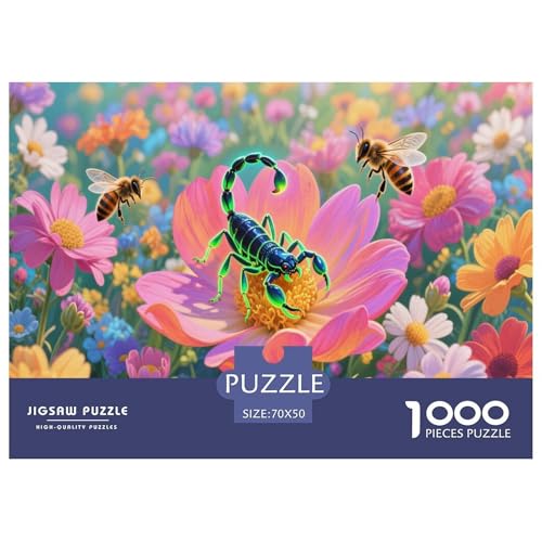 1000 Teile Skorpion Puzzle Für Erwachsene Und Kinder Familien Spiel Puzzles Aus Karton Wohndekoration Geschenk Zum Geburtstag 70x50cm/1000pcs von EMYXPAQM