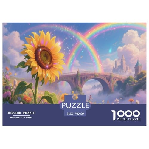 1000 Teile Sonnenblume Puzzle Für Erwachsene Und Kinder Pädagogisches Spiel Puzzle Aus Karton Wohndekoration Geschenk Zu Weihnachten 70x50cm/1000pcs 1000 Teile Sonnenblume Puzzle Für Erwachsene Und Kinder Pädagogisches Spiel Puzzle Aus Karton Wohndekoration Geschenk Zu Weihnachten 70x50cm/1000pcs von EMYXPAQM