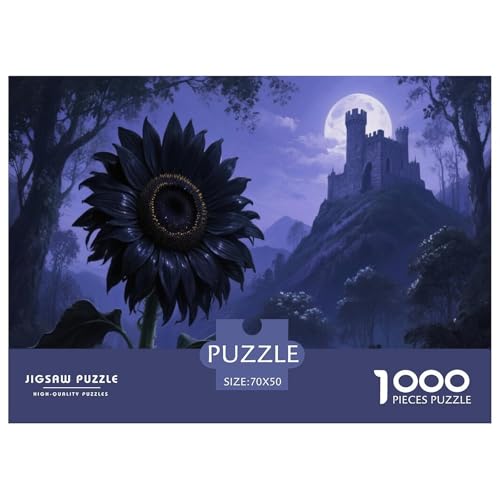 1000 Teile Sonnenblume Puzzle Für Erwachsene Und Kinder Pädagogisches Spiel Puzzle Aus Karton Wohndekoration Geschenk Zu Weihnachten 70x50cm/1000pcs von EMYXPAQM