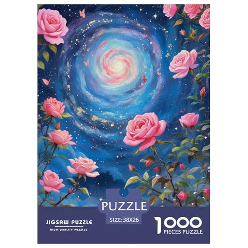 1000 Teile Sternenklar Puzzle – Für Erwachsene, Herausforderndes Knobelspiel, Rose Puzzles, Wohnkultur, Geschenk Für Erwachsene 38x26cm/1000pcs 1000 Teile Sternenklar Puzzle – Für Erwachsene, Herausforderndes Knobelspiel, Rose Puzzles, Wohnkultur, Geschenk Für Erwachsene 38x26cm/1000pcs von EMYXPAQM