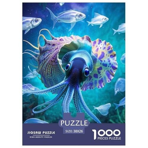 1000 Teile Tintenfisch Puzzle Für Jugendliche Und Erwachsene Pädagogisches Spiel Tintenfisch Muscheln Puzzles Aus Karton Wohndekoration Geschenkideen 38x26cm/1000pcs 1000 Teile Tintenfisch Puzzle Für Jugendliche Und Erwachsene Pädagogisches Spiel Tintenfisch Muscheln Puzzles Aus Karton Wohndekoration Geschenkideen 38x26cm/1000pcs von EMYXPAQM