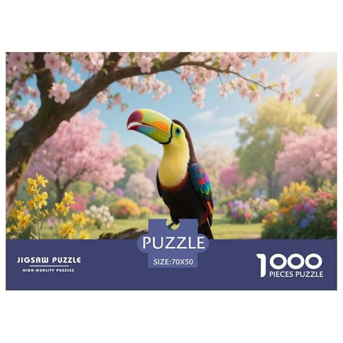 1000 Teile Tukan Puzzle Für Erwachsene Und Kinder Pädagogisches Spiel Puzzle Aus Karton Wohndekoration Einzigartiges Geschenk 70x50cm/1000pcs von EMYXPAQM
