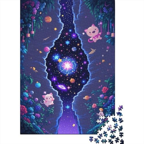 1000 Teile Universum Puzzle Für Erwachsene Und Kinder Holzpuzzle Puzzlespiel Kreativspiel Raumriss Universum Puzzles Wohndekoration Unique Gift 1000pcs (75x50cm) von EMYXPAQM
