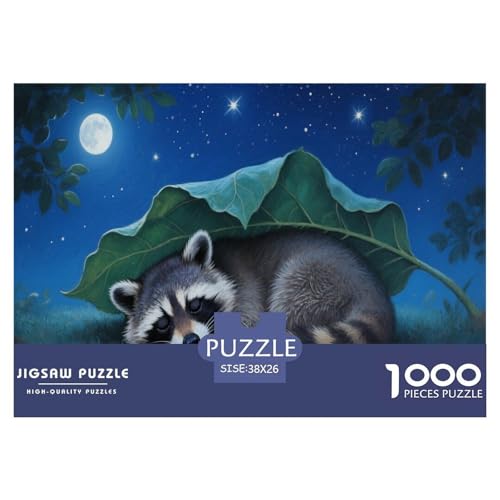1000 Teile Waschbär Puzzle Für Erwachsene Und Kinder Pädagogisches Spiel Puzzle Aus Karton Wohndekoration Geschenkideen 38x26cm/1000pcs 1000 Teile Waschbär Puzzle Für Erwachsene Und Kinder Pädagogisches Spiel Puzzle Aus Karton Wohndekoration Geschenkideen 38x26cm/1000pcs von EMYXPAQM