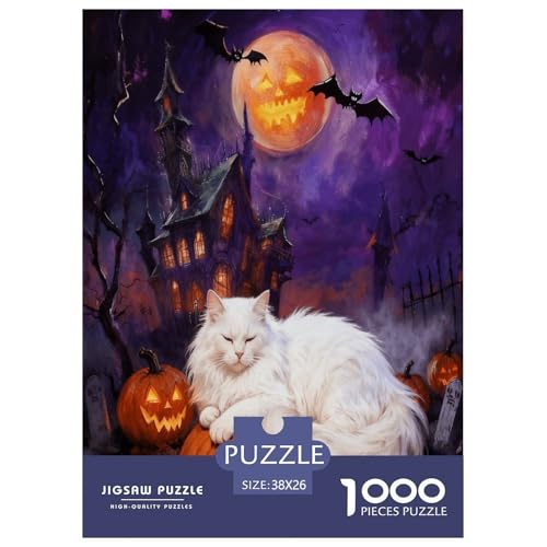 1000 Teile Weiße Perserkatze Puzzle – Für Erwachsene, Herausforderndes Knobelspiel, Halloween Puzzles, Wohnkultur, Geschenk Zum Geburtstag 38x26cm/1000pcs 1000 Teile Weiße Perserkatze Puzzle – Für Erwachsene, Herausforderndes Knobelspiel, Halloween Puzzles, Wohnkultur, Geschenk Zum Geburtstag 38x26cm/1000pcs von EMYXPAQM
