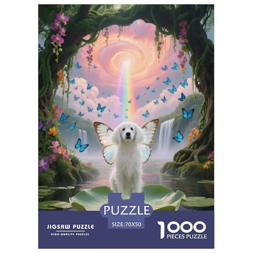 1000 Teile Weißer Hund Puzzle Für Jugendliche Und Erwachsene Entspannung Spiel Hund Regenwald Puzzles Aus Karton Wohndekoration Unique Gift 70x50cm/1000pcs 1000 Teile Weißer Hund Puzzle Für Jugendliche Und Erwachsene Entspannung Spiel Hund Regenwald Puzzles Aus Karton Wohndekoration Unique Gift 70x50cm/1000pcs von EMYXPAQM