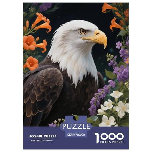 1000 Teile Weißkopfseeadler Puzzle Für Jugendliche Und Erwachsene Pädagogisches Spiel Weißkopfseeadler Üppige Blumen Puzzle Aus Karton Wohndekoration Unique Gift 70x50cm/1000pcs 1000 Teile Weißkopfseeadler Puzzle Für Jugendliche Und Erwachsene Pädagogisches Spiel Weißkopfseeadler Üppige Blumen Puzzle Aus Karton Wohndekoration Unique Gift 70x50cm/1000pcs von EMYXPAQM