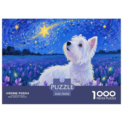 1000 Teile Westie Puzzle Für Erwachsene Und Kinder Pädagogisches Spiel Puzzle Aus Karton Wohndekoration Geschenk Zu Weihnachten 70x50cm/1000pcs 1000 Teile Westie Puzzle Für Erwachsene Und Kinder Pädagogisches Spiel Puzzle Aus Karton Wohndekoration Geschenk Zu Weihnachten 70x50cm/1000pcs von EMYXPAQM
