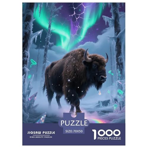 1000 Teile Wisent Puzzle – Für Erwachsene, Familienfreundlicher Denkspaß, Schnee Aurora Puzzle, Wohnkultur, Geschenk Für Erwachsene 70x50cm/1000pcs 1000 Teile Wisent Puzzle – Für Erwachsene, Familienfreundlicher Denkspaß, Schnee Aurora Puzzle, Wohnkultur, Geschenk Für Erwachsene 70x50cm/1000pcs von EMYXPAQM
