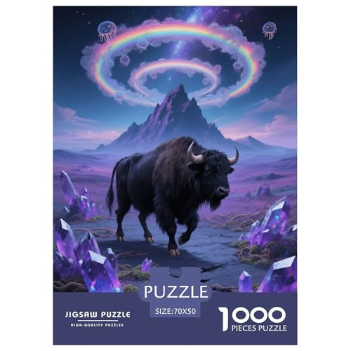 1000 Teile Wisent Puzzle – Für Erwachsene, Familienspaß & Gemeinsames Spiel, Regenbogen Puzzles, Wohnkultur, Geschenk Für Erwachsene 70x50cm/1000pcs 1000 Teile Wisent Puzzle – Für Erwachsene, Familienspaß & Gemeinsames Spiel, Regenbogen Puzzles, Wohnkultur, Geschenk Für Erwachsene 70x50cm/1000pcs von EMYXPAQM