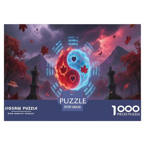 1000 Teile Yin-Yang Puzzle Für Erwachsene Und Kinder Geduldspiel Puzzle Aus Karton Wohndekoration Geschenkideen 38x26cm/1000pcs 1000 Teile Yin-Yang Puzzle Für Erwachsene Und Kinder Geduldspiel Puzzle Aus Karton Wohndekoration Geschenkideen 38x26cm/1000pcs von EMYXPAQM