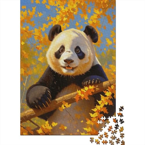 Panda Wald Puzzle 1000 Teile Holzspielzeug, Jugendliche & Erwachsene, Klassische Puzzles, Lernspiel, Moderne Wohnkultur, Einzigartiges Geschenk 1000pcs (75x50cm) von EMYXPAQM