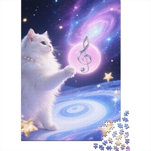 Perserkatze Leuchtkugel Puzzle 1000 Teile Holzspielzeug, Jugendliche & Erwachsene, Klassische Puzzles, Schwer, Home Dekoration, Geschenkideen 1000pcs (75x50cm) von EMYXPAQM