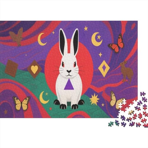 Puzzle 1000 Teile Bunte Himalaya-Kaninchen, Für Kinder - Lernspiel Als Familien-Geschenk 1000pcs (75x50cm) von EMYXPAQM